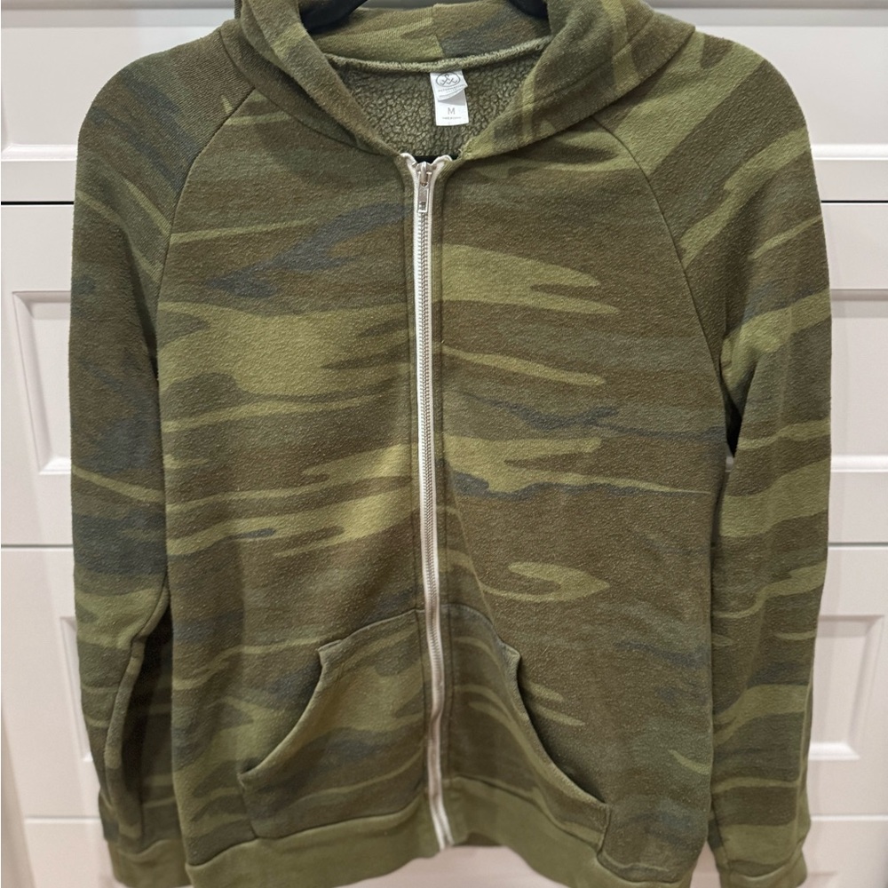 Alternative sweatshirt with hood